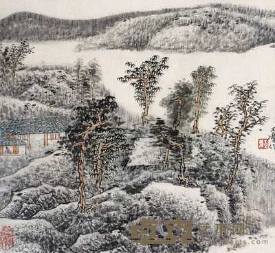 宋玉麟 山水 40×38cm